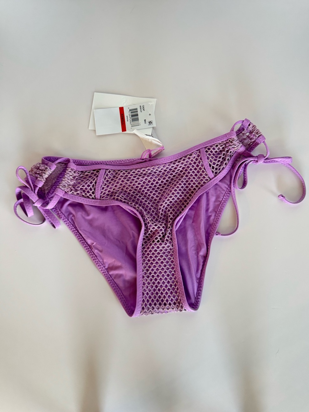 BECCA Network Tie Hipster Bikini Bottom Malva XS NWT